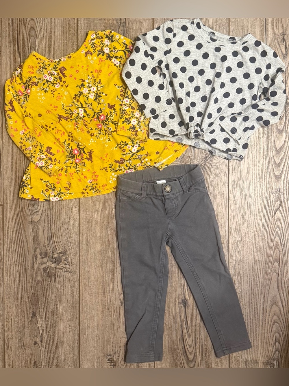 Toddler Girl 2T Bundle Old Navy Crewcuts Carters Tops Pants Lot of 3